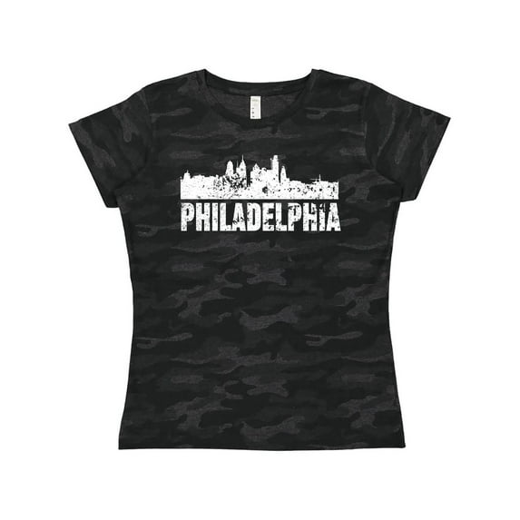 Inktastic Philadelphia Skyline Grunge Women's T-Shirt