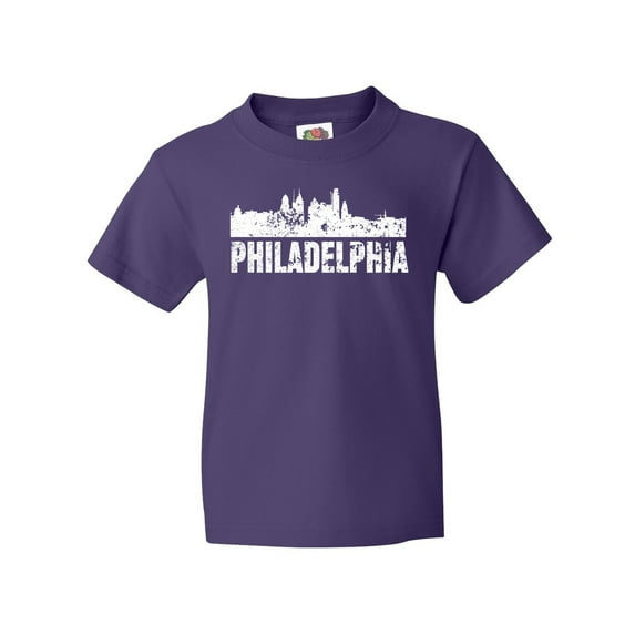 Inktastic Philadelphia Skyline Grunge Youth T-Shirt
