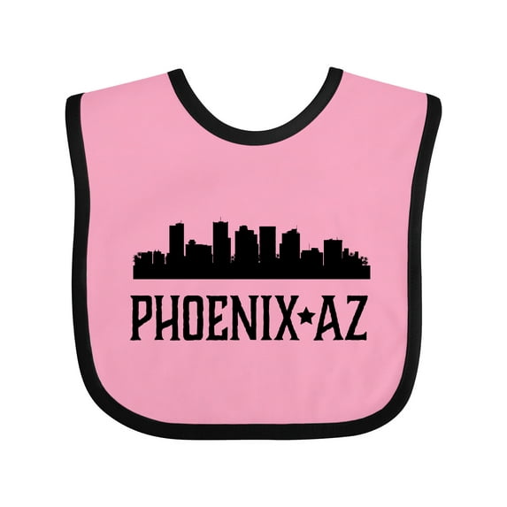 Inktastic Phoenix Arizona City Skyline Boys or Girls Baby Bib