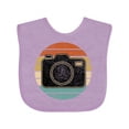 thumbnail image 1 of Inktastic Photographer Retro Sunset Camera Boys or Girls Baby Bib, 1 of 4