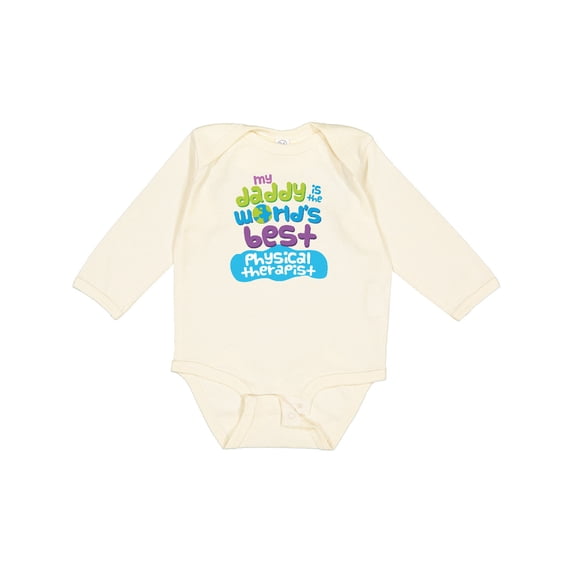 Inktastic Physical Therapist Daddy Boys or Girls Long Sleeve Baby Bodysuit