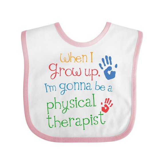 Inktastic Physical Therapist Future Boys or Girls Baby Bib