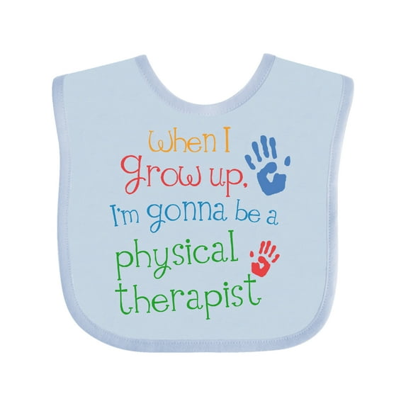 Inktastic Physical Therapist Future Boys or Girls Baby Bib