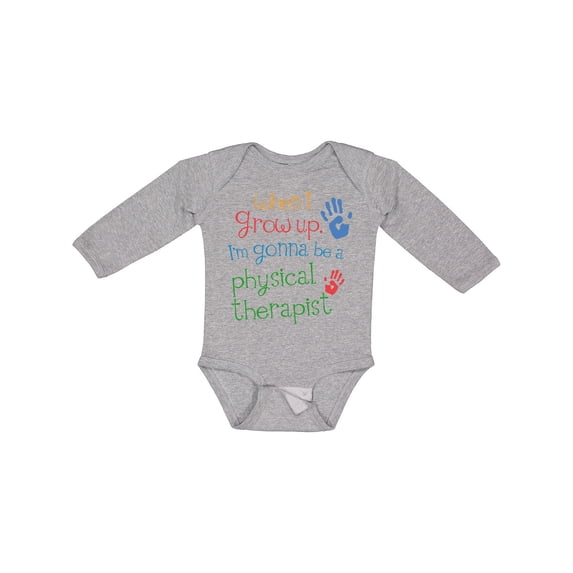 Inktastic Physical Therapist Future Boys or Girls Long Sleeve Baby Bodysuit
