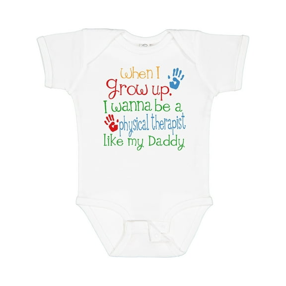 Inktastic Physical Therapist Like Daddy Boys or Girls Baby Bodysuit