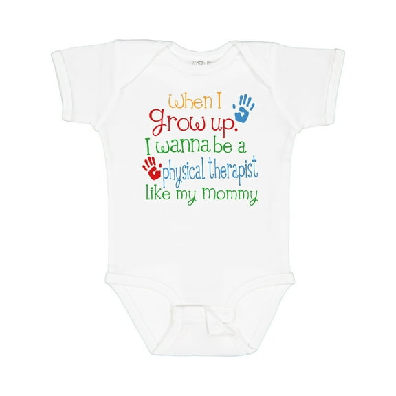 Inktastic Physical Therapist Like Mommy Boys or Girls Baby Bodysuit