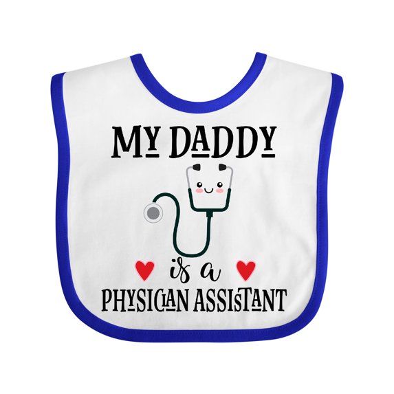 Inktastic Physician Assistant Daddy Baby Boys or Girls Baby Bib