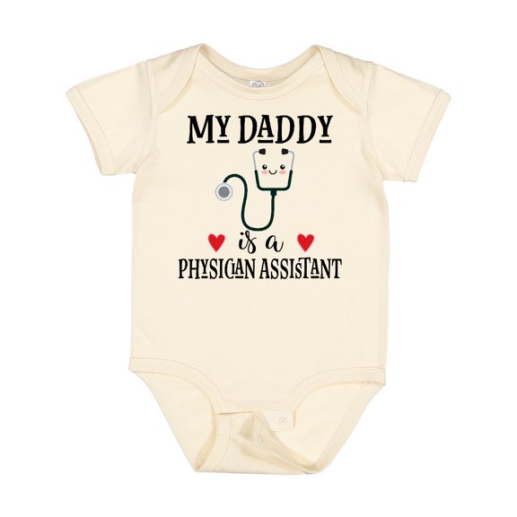 Inktastic Physician Assistant Daddy Baby Boys or Girls Baby Bodysuit