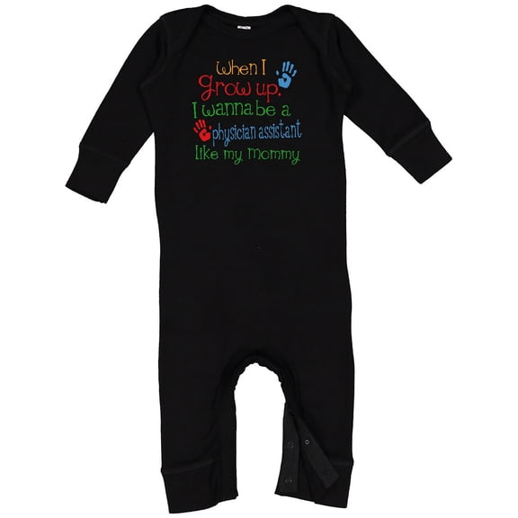 Inktastic Physician Assistant Like Mommy Baby Romper Coveralls