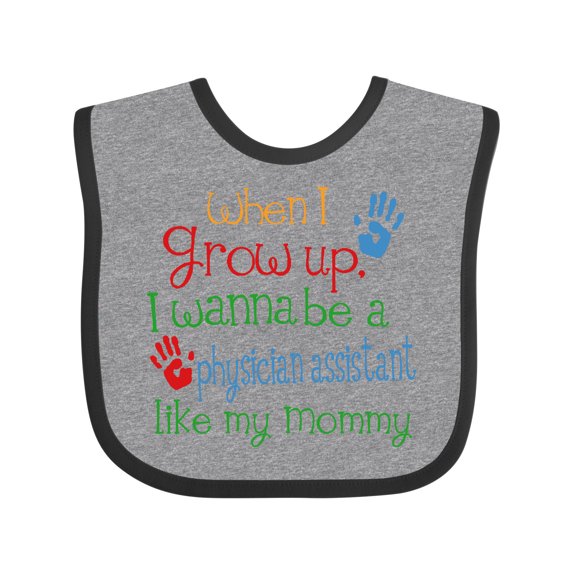Inktastic Physician Assistant Like Mommy Boys or Girls Baby Bib