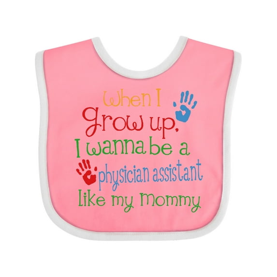 Inktastic Physician Assistant Like Mommy Boys or Girls Baby Bib