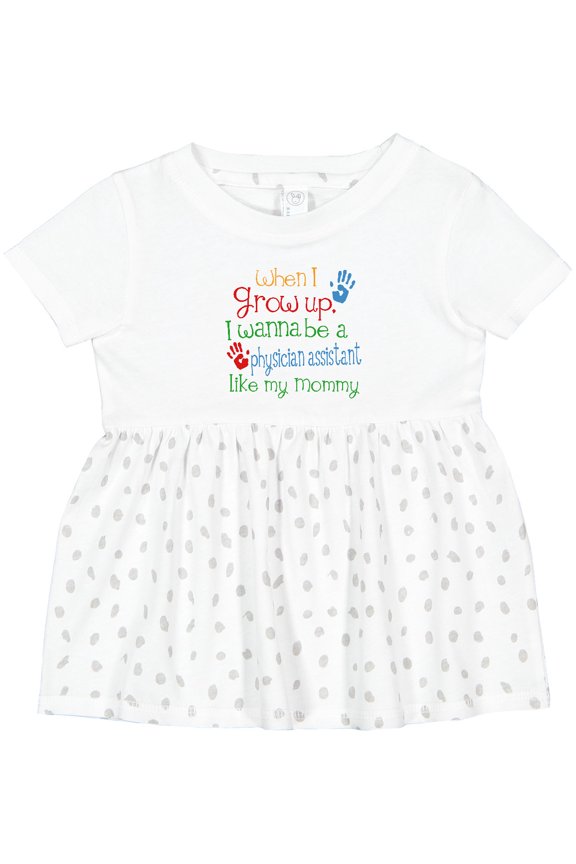 Physician Assistant Like Mommy Girls Baby Dress