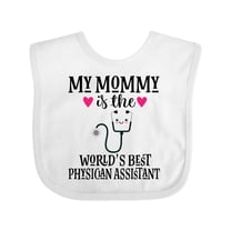 Inktastic Physician Assistant Mommy Girls Baby Bib