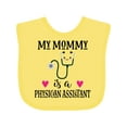 thumbnail image 1 of Inktastic Physician Assistant Pa Mom Baby Girls Baby Bib, 1 of 4