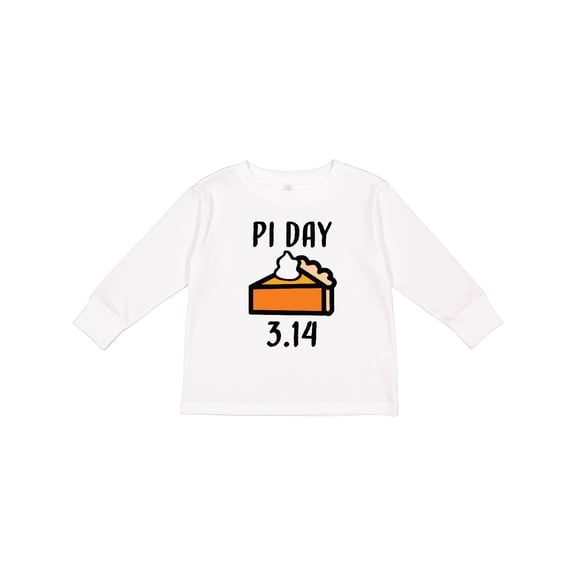 Inktastic Pi Day 3.14 Boys or Girls Long Sleeve Toddler T-Shirt
