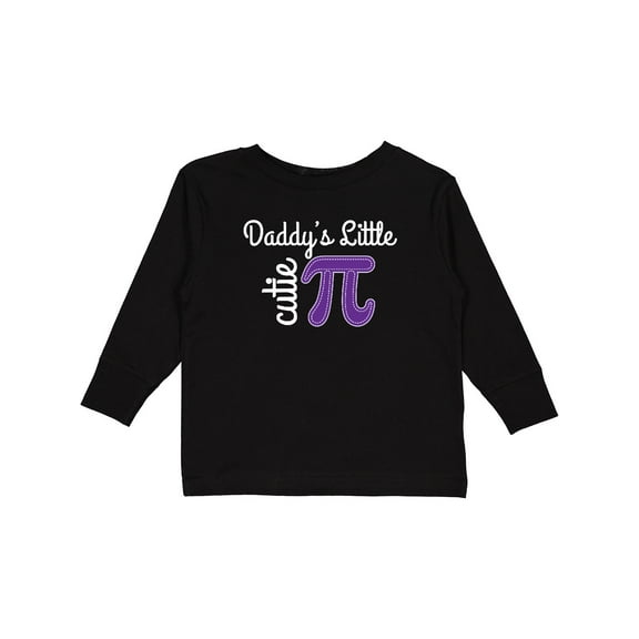 Inktastic Pi Day Daddys Little Cutie Pi Girls Long Sleeve Toddler T-Shirt