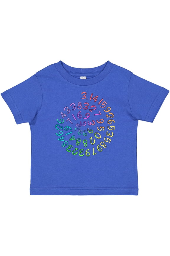Pi Day Pi Numerals in Rainbow Spiral Boys or Girls Baby T-Shirt