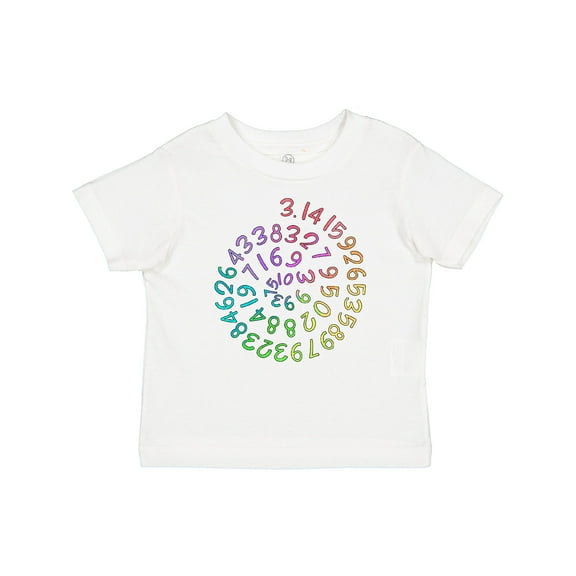 Inktastic Pi Day Pi Numerals in Rainbow Spiral Boys or Girls Baby T-Shirt