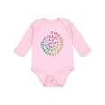 thumbnail image 1 of Inktastic Pi Day Pi Numerals in Rainbow Spiral Boys or Girls Long Sleeve Baby Bodysuit, 1 of 5
