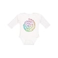 thumbnail image 1 of Inktastic Pi Day Pi Numerals in Rainbow Spiral Boys or Girls Long Sleeve Baby Bodysuit, 1 of 5