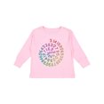 thumbnail image 1 of Inktastic Pi Day Pi Numerals in Rainbow Spiral Boys or Girls Long Sleeve Toddler T-Shirt, 1 of 5