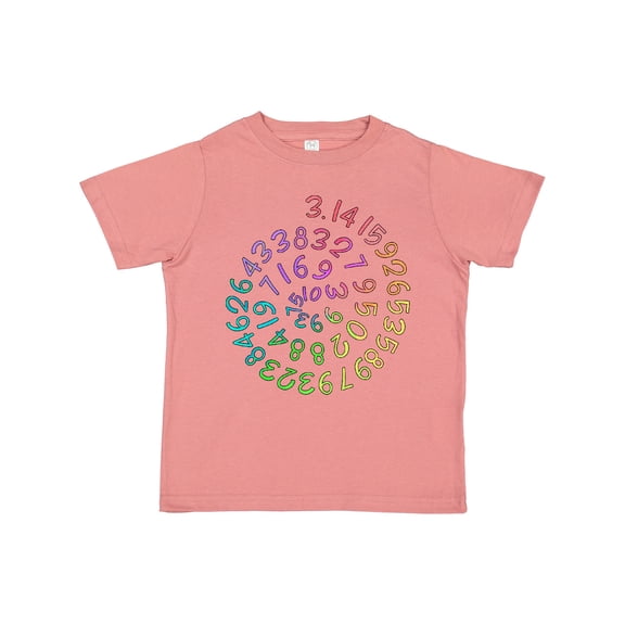 Inktastic Pi Day Pi Numerals in Rainbow Spiral Boys or Girls Toddler T-Shirt