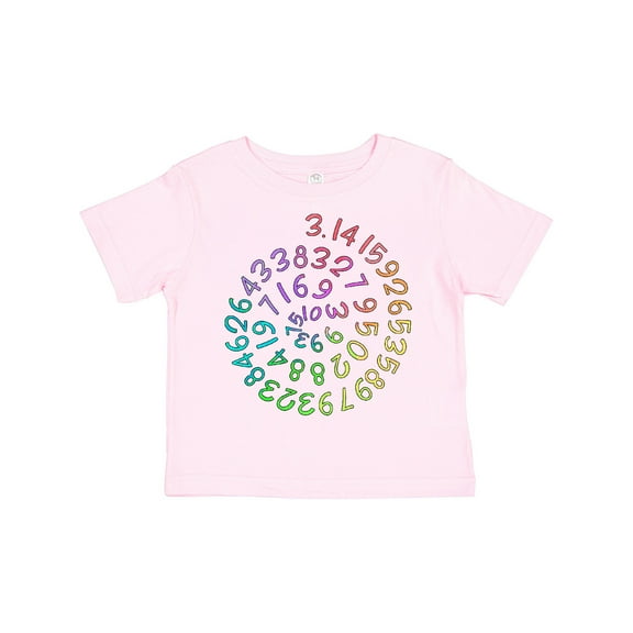 Inktastic Pi Day Pi Numerals in Rainbow Spiral Boys or Girls Toddler T-Shirt