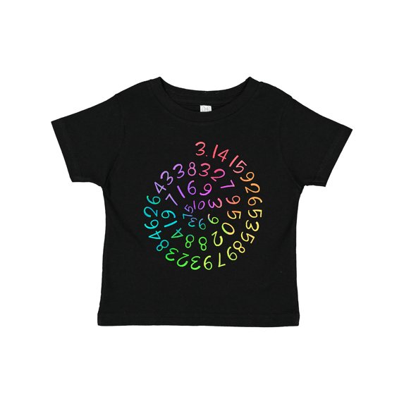 Inktastic Pi Day Pi Numerals in Rainbow Spiral Boys or Girls Toddler T-Shirt