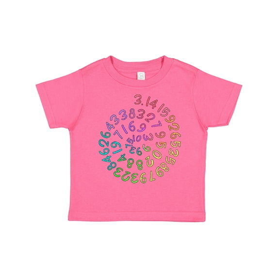 Inktastic Pi Day Pi Numerals in Rainbow Spiral Boys or Girls Toddler T-Shirt
