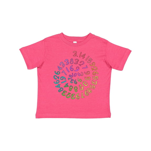 Inktastic Pi Day Pi Numerals in Rainbow Spiral Boys or Girls Toddler T-Shirt