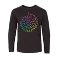thumbnail image 1 of Inktastic Pi Day Pi Numerals in Rainbow Spiral Long Sleeve Youth T-Shirt, 1 of 5