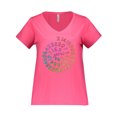 thumbnail image 1 of Inktastic Pi Day Pi Numerals in Rainbow Spiral Women's Plus Size V-Neck T-Shirt, 1 of 4