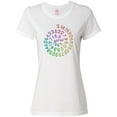 thumbnail image 1 of Inktastic Pi Day Pi Numerals in Rainbow Spiral Women's T-Shirt, 1 of 5