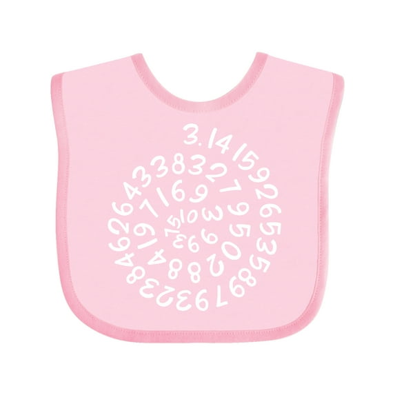 Inktastic Pi Day Pi Numerals in Spiral Boys or Girls Baby Bib