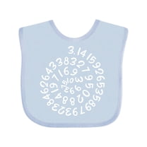 Inktastic Pi Day Pi Numerals in Spiral Boys or Girls Baby Bib