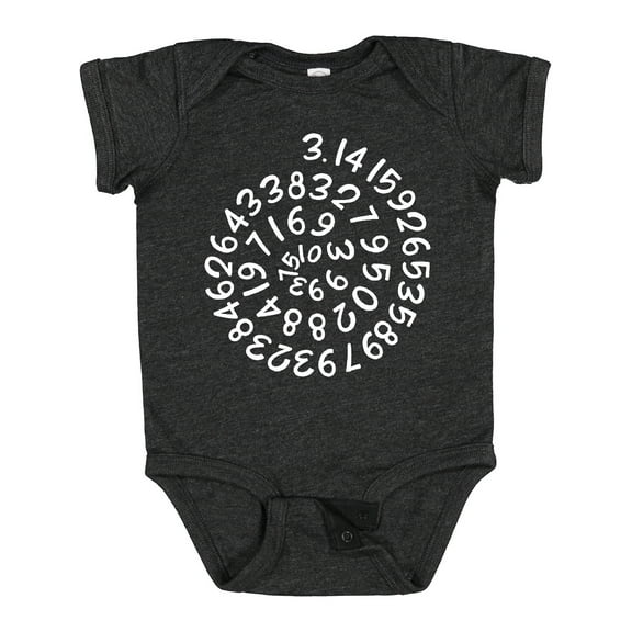 Inktastic Pi Day Pi Numerals in Spiral Boys or Girls Baby Bodysuit