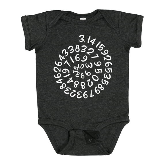 Inktastic Pi Day Pi Numerals in Spiral Boys or Girls Baby Bodysuit