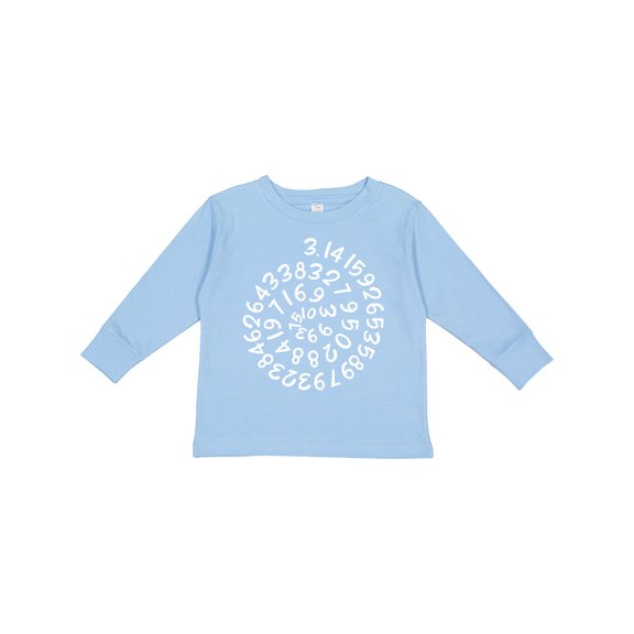 Inktastic Pi Day Pi Numerals in Spiral Boys or Girls Long Sleeve Toddler T-Shirt