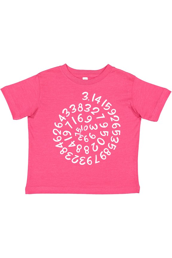 Pi Day Pi Numerals in Spiral Boys or Girls Toddler T-Shirt