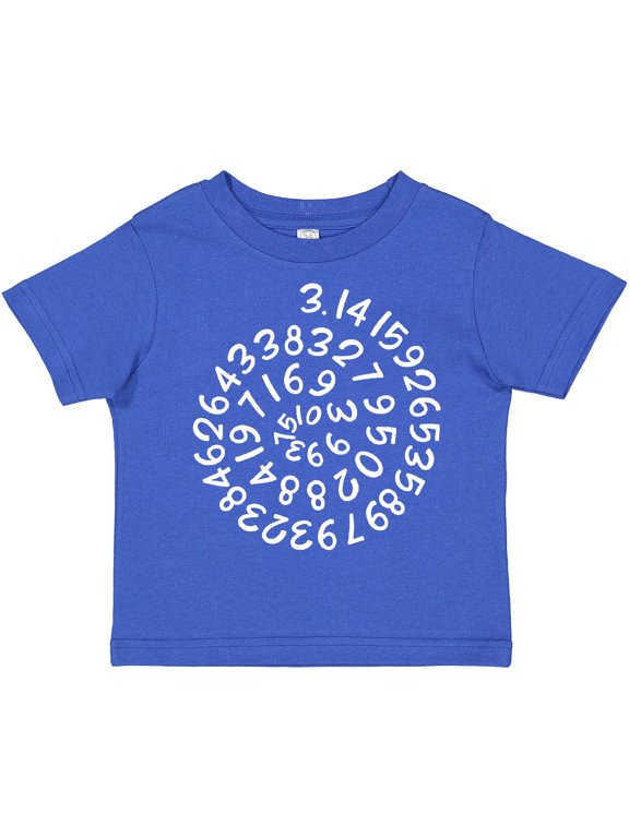 Pi Day Pi Numerals in Spiral Boys or Girls Toddler T-Shirt