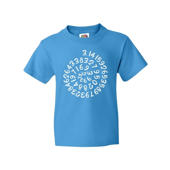 Inktastic Pi Day Pi Numerals in Spiral Youth T-Shirt