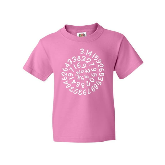 Inktastic Pi Day Pi Numerals in Spiral Youth T-Shirt