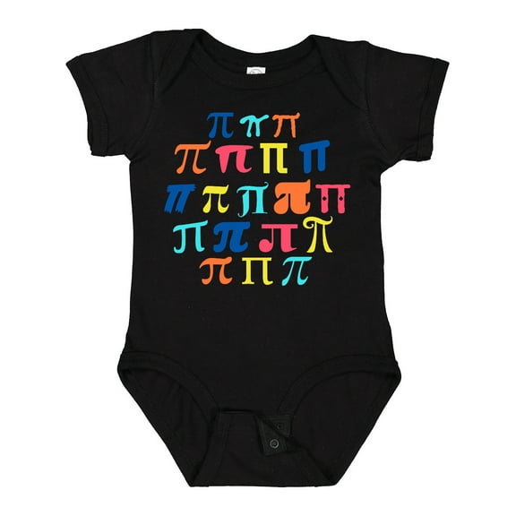 Inktastic Pi Day Pi Symbols in Retro Colors Boys or Girls Baby Bodysuit