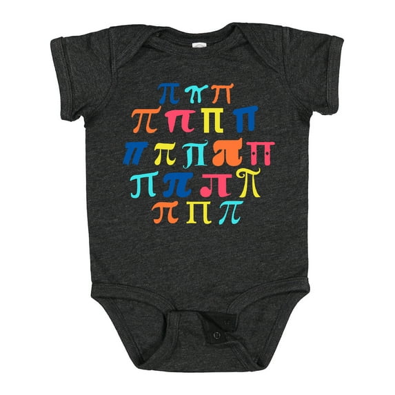 Inktastic Pi Day Pi Symbols in Retro Colors Boys or Girls Baby Bodysuit