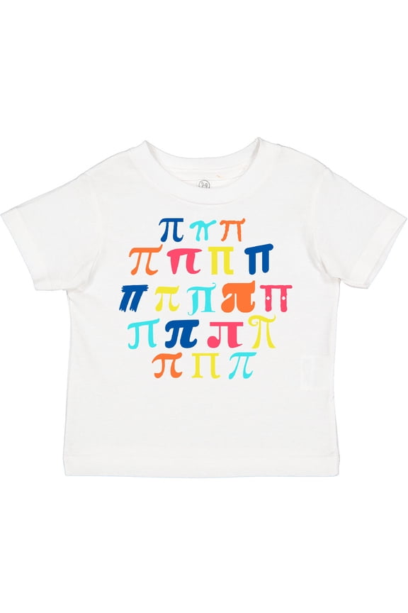 Pi Day Pi Symbols in Retro Colors Boys or Girls Toddler T-Shirt