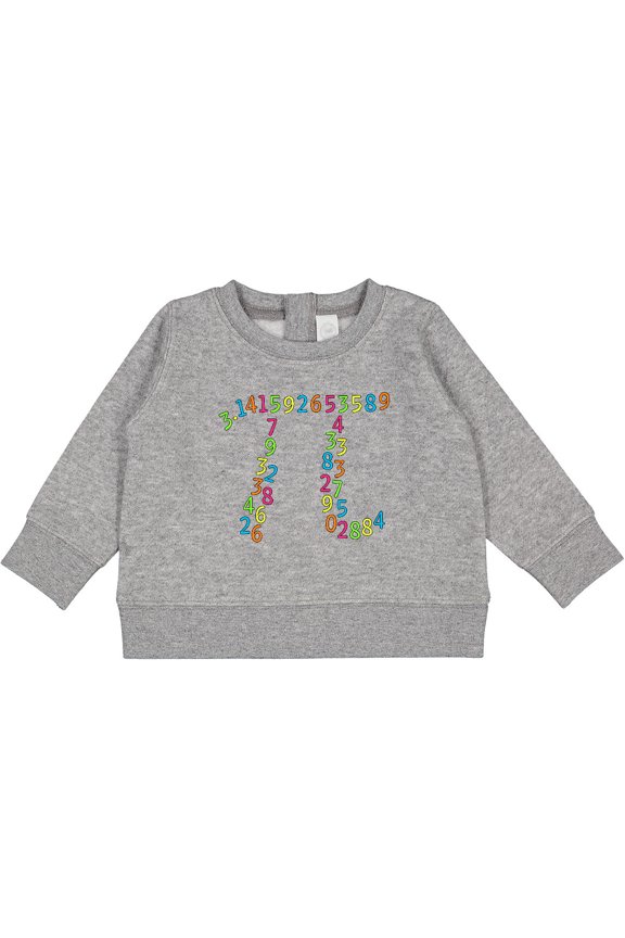 Pi Numbers in Pi Symbol for Pi Day Baby Sweatshirt