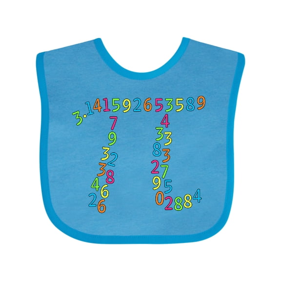 Inktastic Pi Numbers in Pi Symbol for Pi Day Boys or Girls Baby Bib