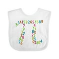 thumbnail image 1 of Inktastic Pi Numbers in Pi Symbol for Pi Day Boys or Girls Baby Bib, 1 of 4