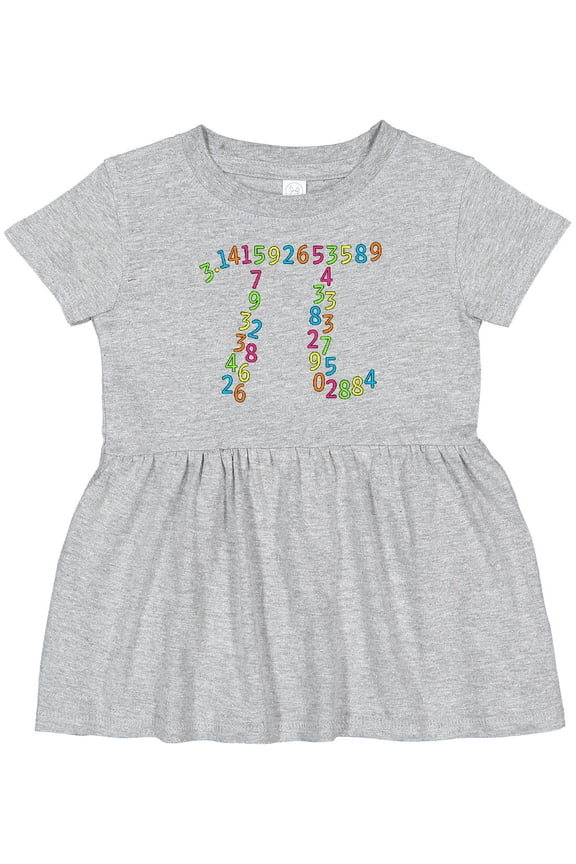 Pi Numbers in Pi Symbol for Pi Day Girls Baby Dress