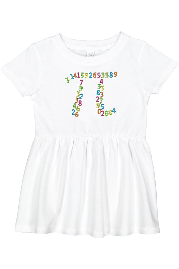 Pi Numbers in Pi Symbol for Pi Day Girls Baby Dress